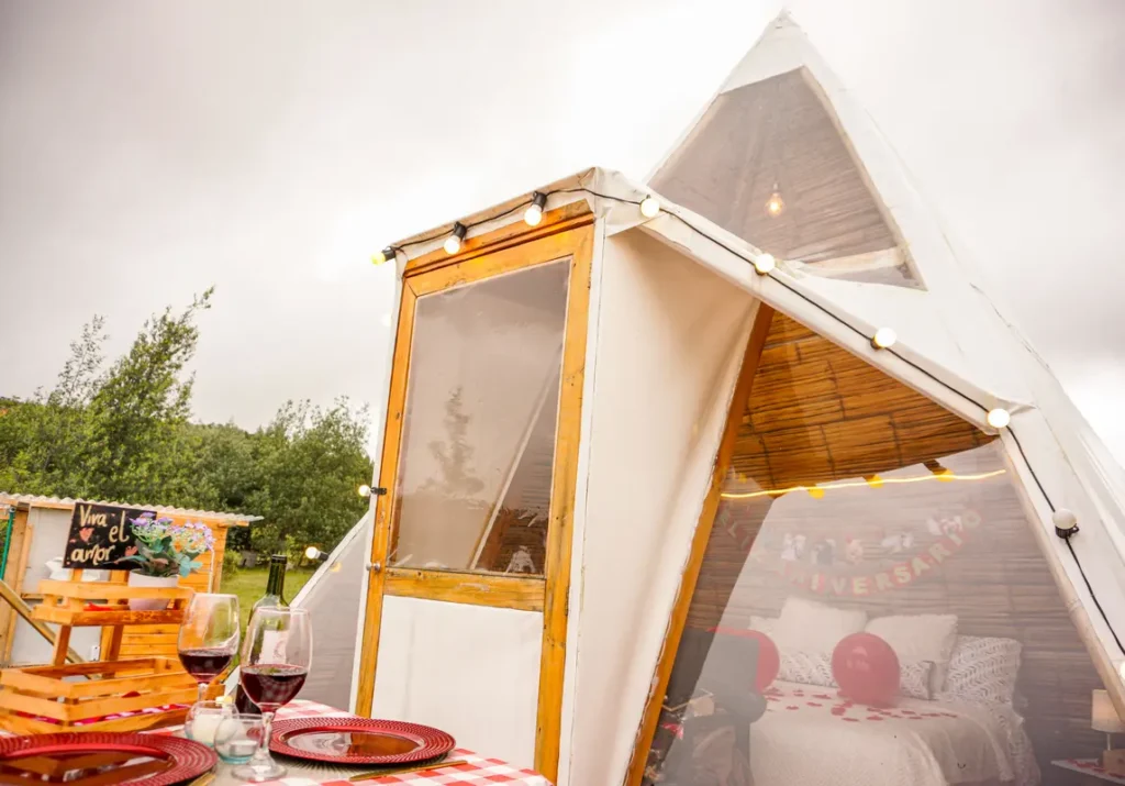 glamping guatavita con jacuzzi